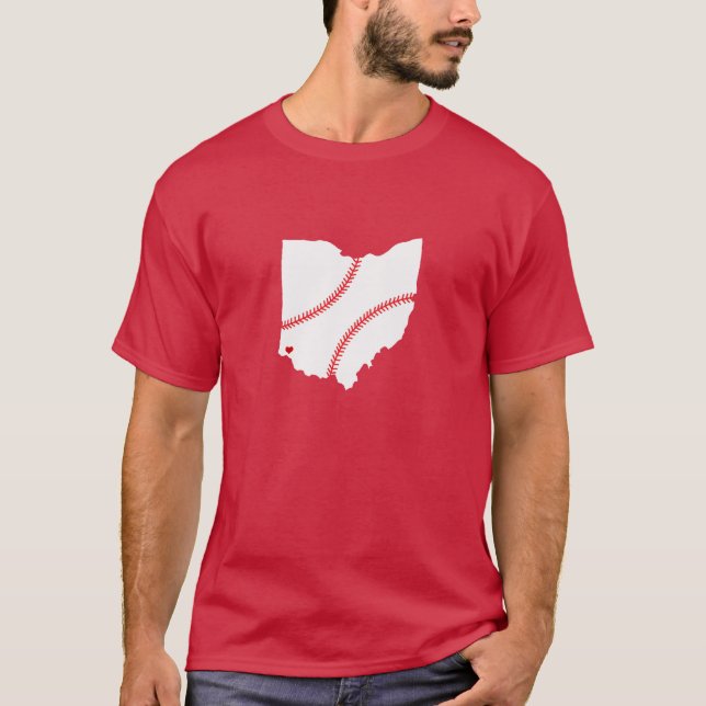 T-shirt Baseball en Ohio (Devant)