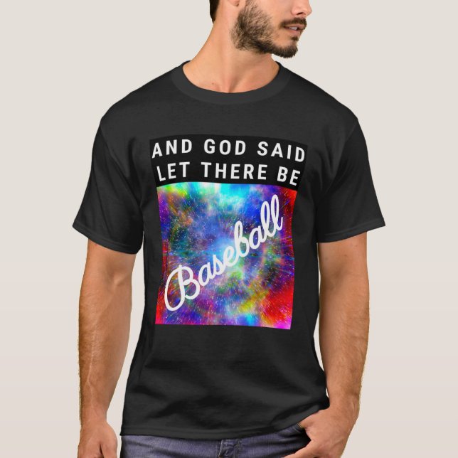 T-shirt Baseball God Bible Religion (Devant)
