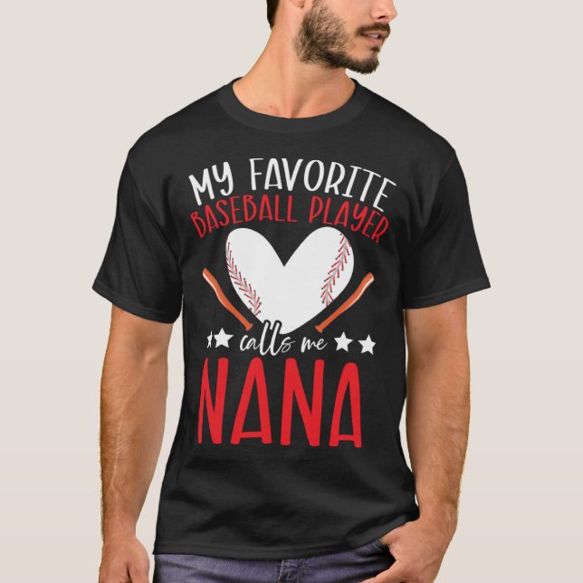 T-shirt Baseball Grandma Grandmother Granny Grandparents D (Devant)