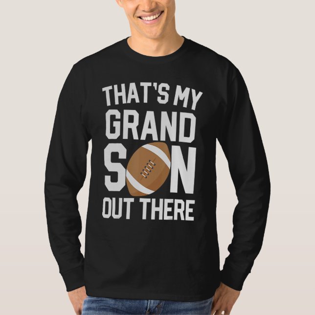 T-shirt baseball grandma  that's my grandson out there foo (Devant)