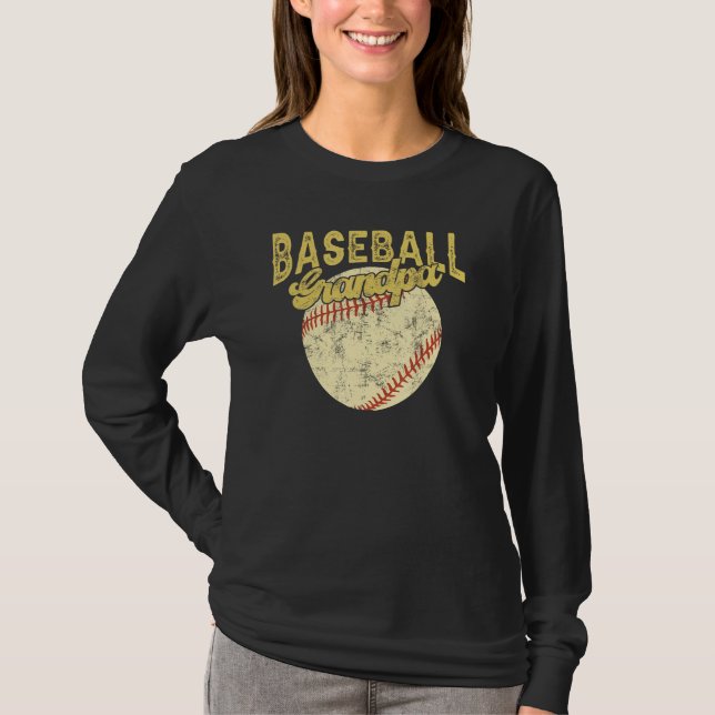 T-shirt Baseball Grandpa Family Matching Funny Fathers Day (Devant)