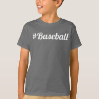 Baseball Hashtag Objet indispensable pour jeune fa