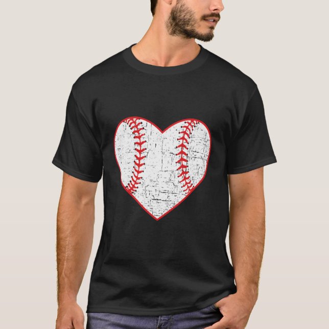 T-shirt Baseball He Pour Softball Maman (Devant)
