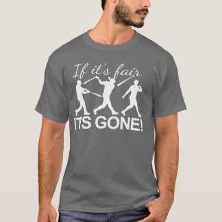 T-shirt Baseball Home Run Si Son Juste Son Dingler Glissé