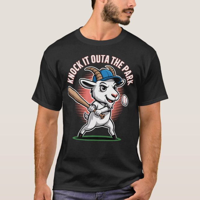 T-shirt Baseball Incroyable Maison de la Chèvre (Devant)