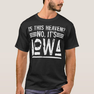 T-shirt Baseball Iowa C'est Le Paradis Non C'est Iowa Déba