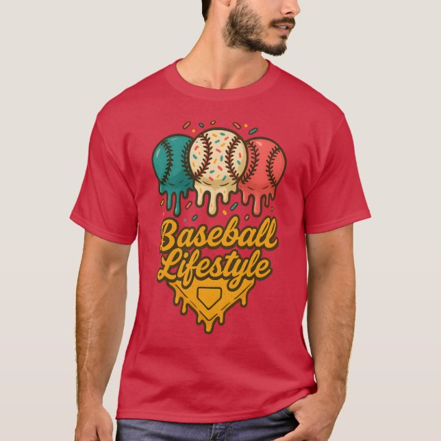 T-shirt Baseball Lifestyle 101 Vêtements Jeune Baseball Dr (Devant)