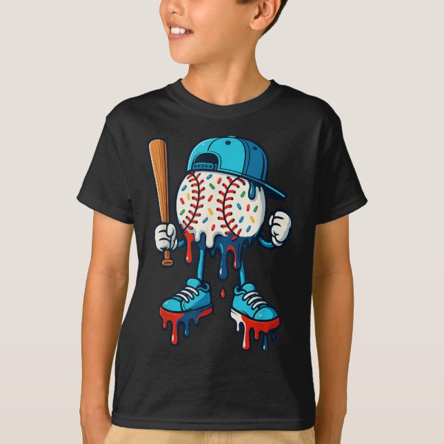 T-shirt Baseball Lifestyle 101 Vêtements Jeune Baseball Dr (Devant)