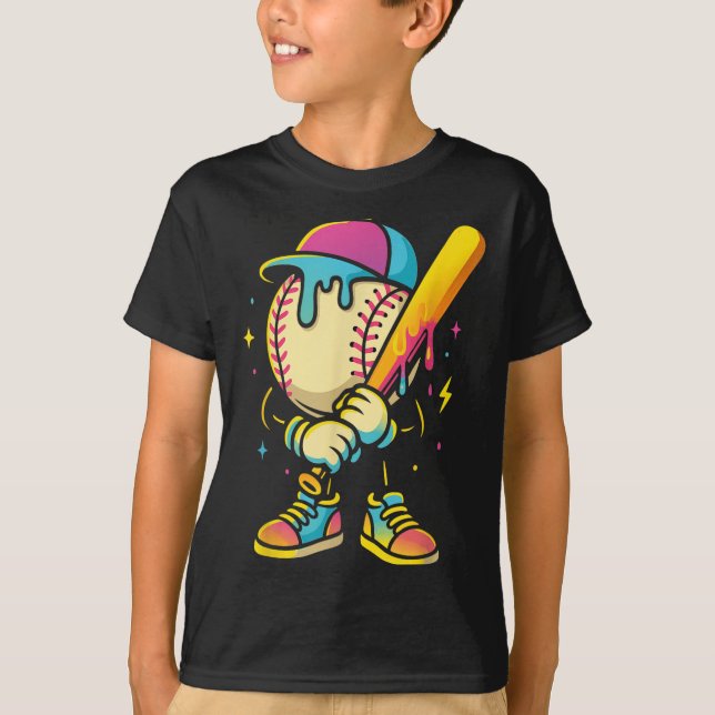 T-shirt Baseball Lifestyle 101 Vêtements Jeune Baseball Dr (Devant)