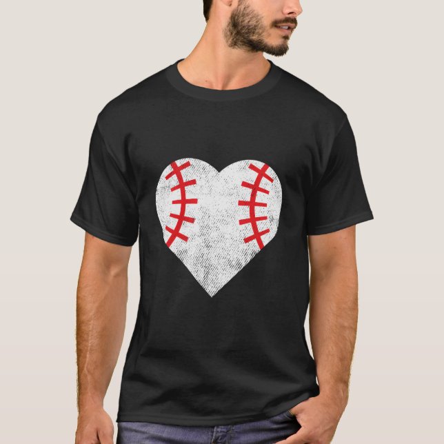 T-shirt Baseball Love He (Devant)
