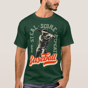 T-shirt Baseball Lover Vintage Retro