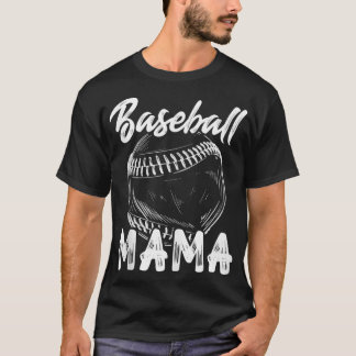T-shirt Baseball Mama For Women Family Matching Players Te