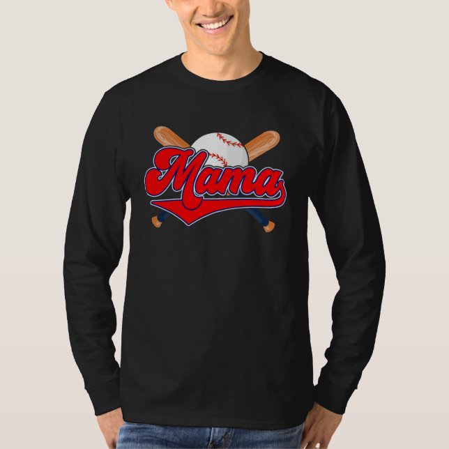 T-shirt Baseball Mama Grandma Softball Mother s Day Mom Mo (Devant)