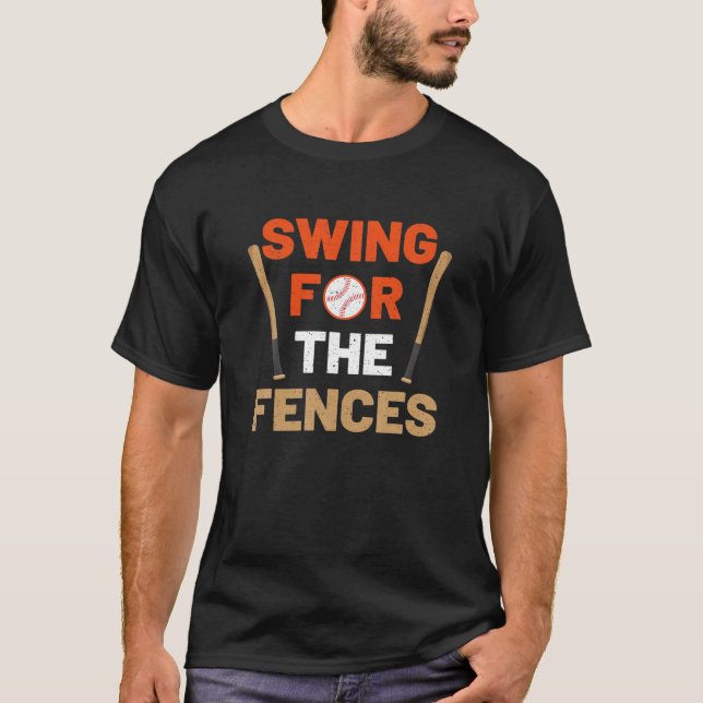 T-shirt Baseball Mama Swing Pour Les Clôtures Softball Tee (Devant)