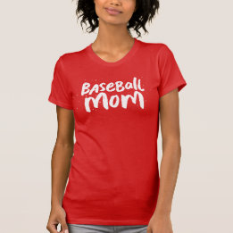 T-shirt Baseball maman tendance cool chic texte blanc