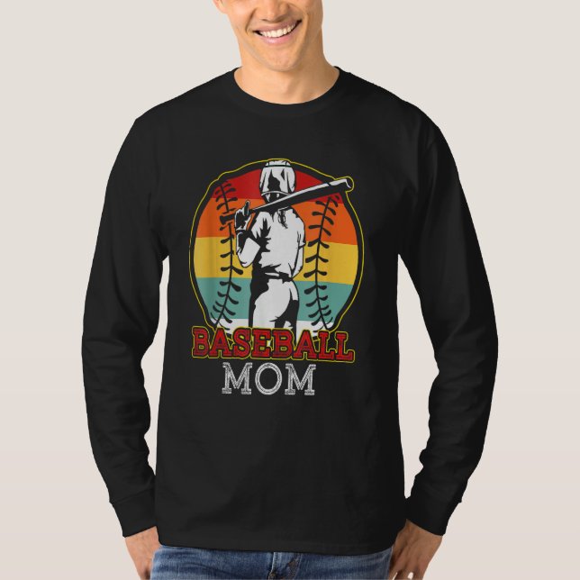 T-shirt Baseball Mom Softball Mother Team Sports  For Wome (Devant)