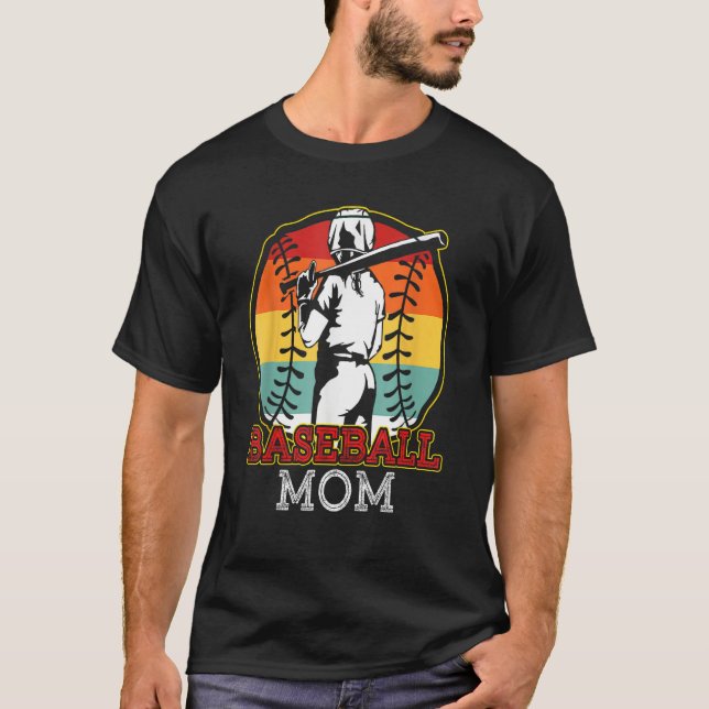T-shirt Baseball Mom Softball Mother Team Sports  For Wome (Devant)