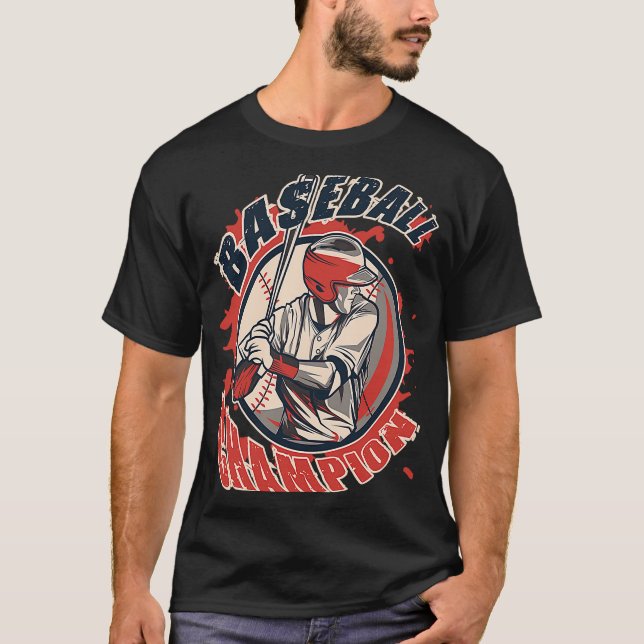 T-shirt Baseball Motivationnel Dire 1 (Devant)