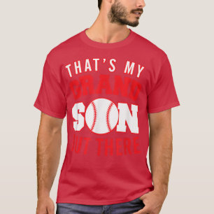 T-shirt Baseball Nana Papa Que Mon Petit-Fils Là-Bas
