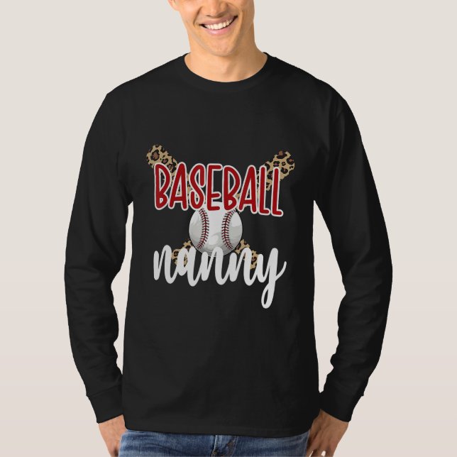T-shirt Baseball Nanny Grandma Baseball Player Nanny (Devant)