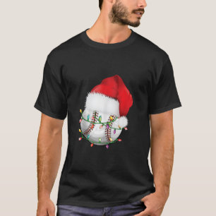 T-shirt Baseball Noël Noël Chapeau drôle Baseball Noël H