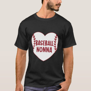 T-shirt Baseball Nonna He Baseball Fête Des Mères De Grand