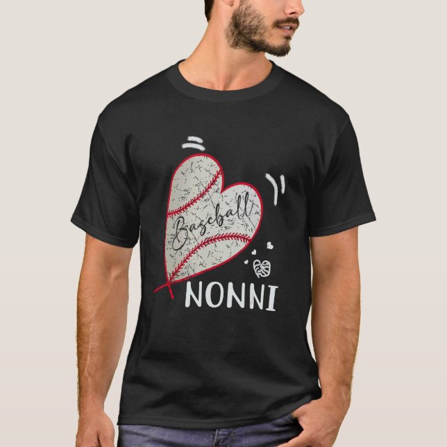 T-shirt Baseball Nonni Family Matching Players Team Nonni (Devant)