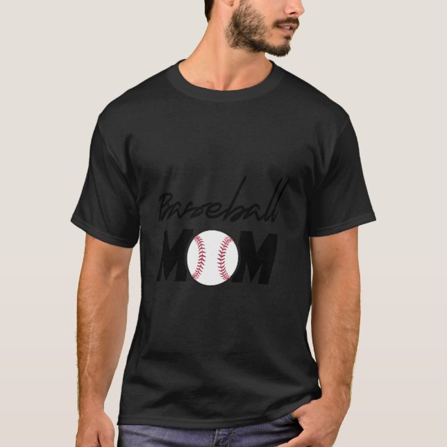 T-shirt Baseball Novelty Baseball Mom Mother Grandma (Devant)