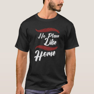 T-shirt Baseball Nul Endroit Comme Chez Soi Receveur Lance