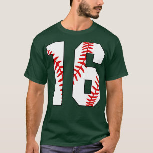 T-shirt Baseball Numéro 16 16 Jersey De Baseball Favorite 