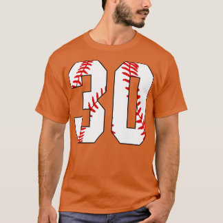 T-shirt Baseball Numéro 30 30 Jersey De Baseball favori Pl