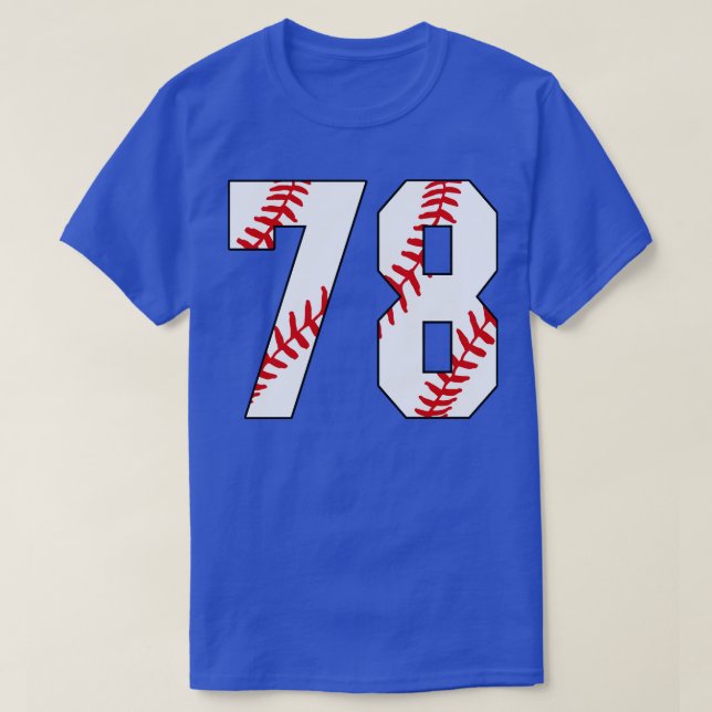 T-shirt Baseball Numéro 78 78 Baseball Jersey Favorite Pl (Design devant)