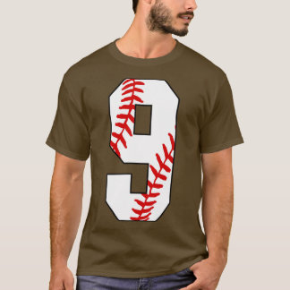 T-shirt Baseball Numéro 9 9 Baseball Jersey Favori Jouer