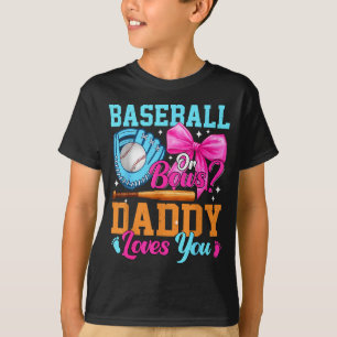 T-shirt Baseball Ou Arcs Votre Papa Vous Aime Révélation D