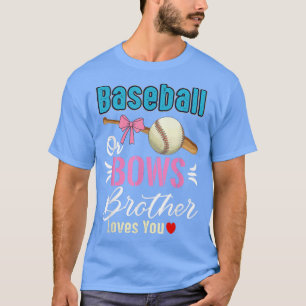 T-shirt Baseball Ou Bows Frère Vous Aime Genre Révéler T