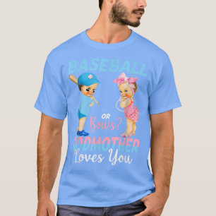 T-shirt Baseball Ou Bows Godmère Vous Aime Bébé Genre R