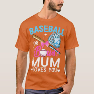 T-shirt Baseball Ou Bows Maman Vous Aime Genre Révéler Ros