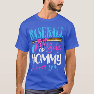 T-shirt Baseball Ou Bows maman vous aime rose ou bleu Gend