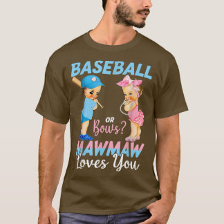 T-shirt Baseball Ou Bows Mawmaw Vous Aime Bébé Genre Réve