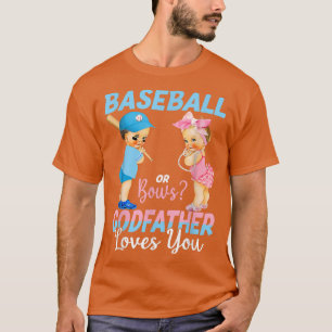 T-shirt Baseball Ou Bows Parrain Vous Aime Bébé Genre R