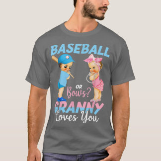 T-shirt Baseball Ou Prends Grand-Mère Vous Aime Bébé Genre
