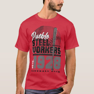 T-shirt Baseball ouvrier de l'acier