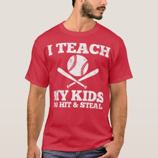 T-shirt Baseball Papa Baseball Maman