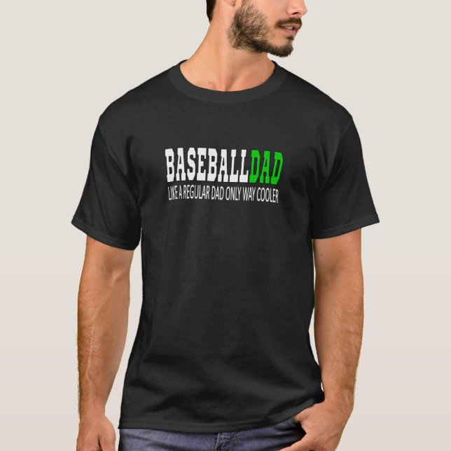T-shirt Baseball Papa Baseballdad Comme un papa régulier m (Devant)