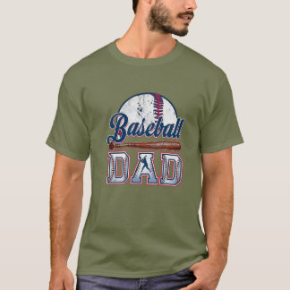 T-shirt Baseball Papa Tee | Cadeau de la fête du Père