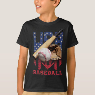 T-shirt Baseball Patriotique 4 Juillet Hommes États-Unis D