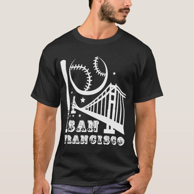 T-shirt Baseball patriotique de San Francisco (Devant)