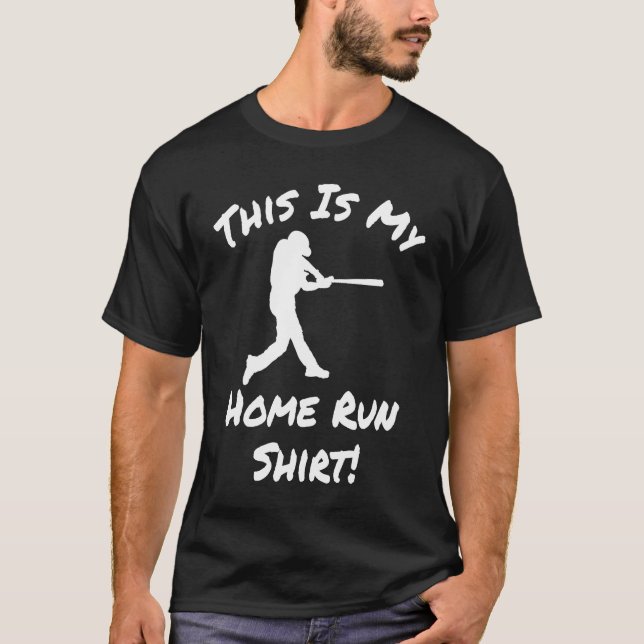 T-shirt Baseball Player Homerun (Devant)
