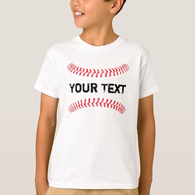 T-Shirt Baseball Points de Suture Quatre Coutures  (Devant)