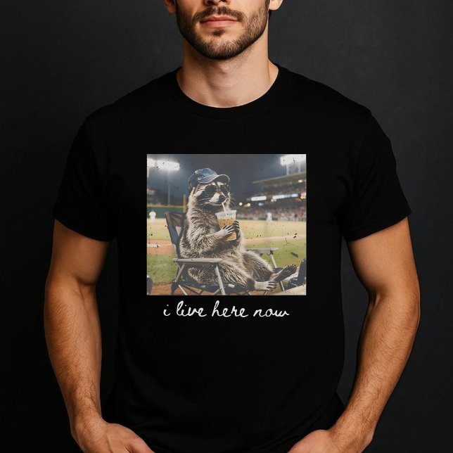 T-shirt Baseball-Raton laveur (Créateur téléchargé)